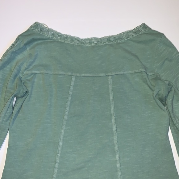 Free People Light Green Boho Crocheted Top - Women’s Size Small - Picture 5 of 8